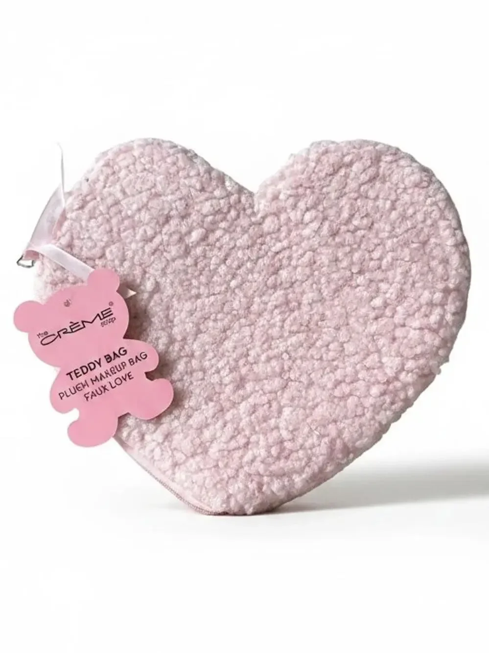 The Crème Shop Teddy Bag Heart Plush Makeup Pouc